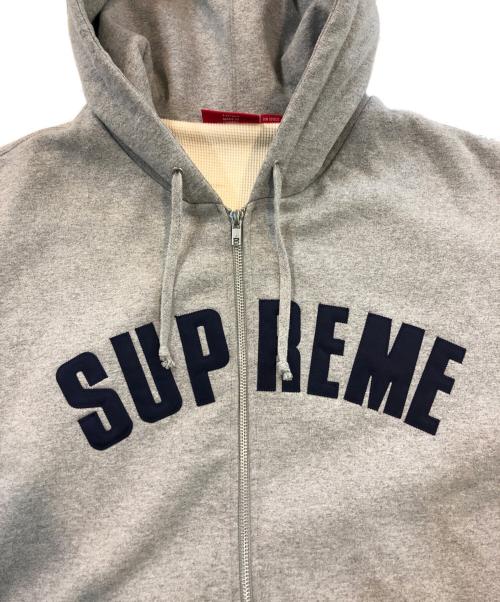 SUPREME（シュプリーム）Supreme (シュプリーム) Arc Thermal Zip Up Hooded Sweatshirt グレー サイズ:SIZE Lの古着・服飾アイテム