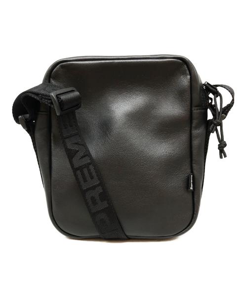 SUPREME（シュプリーム）Supreme (シュプリーム) Leather Shoulder Bag ブラックの古着・服飾アイテム