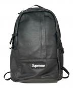 SUPREMEシュプリーム）の古着「Leather Backpack」｜ブラック