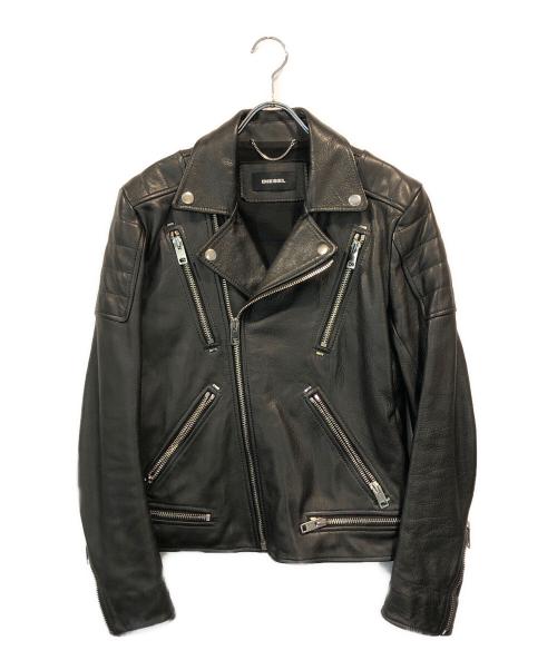 DIESEL（ディーゼル）DIESEL (ディーゼル) ダブルライダースジャケット ブラック サイズ:SIZE Sの古着・服飾アイテム