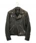 DIESEL（ディーゼル）の古着「ダブルライダースジャケット」｜ブラック