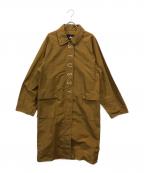 stussyステューシー）の古着「ナイロンステンカラージップコート」｜ブラウン