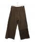 MM6 Maison Margiela (エムエムシックスメゾンマルジェラ) パッチワークカットオフスウェットパンツ ブラウン サイズ:SIZE S：18000円