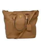 PRADAプラダ）の古着「2WAYショルダーバッグ」｜ベージュ