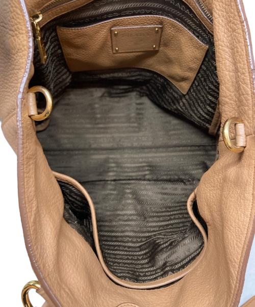 PRADA（プラダ）PRADA (プラダ) 2WAYショルダーバッグ ベージュの古着・服飾アイテム