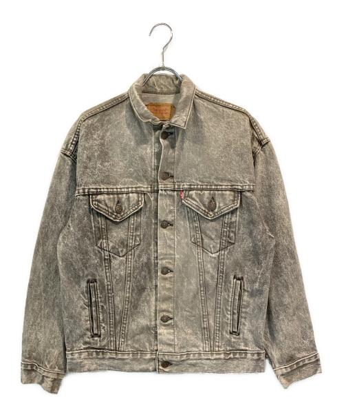 LEVI'S（リーバイス）LEVI'S (リーバイス) ケミカルウォッシュデニムジャケット ブラック サイズ:SIZE Lの古着・服飾アイテム