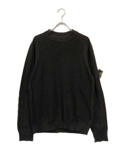 STONE ISLAND（ストーンアイランド）STONE ISLAND (ストーンアイランド) KNIT CREWNECK ブラック サイズ:SIZE Mの古着・服飾アイテム