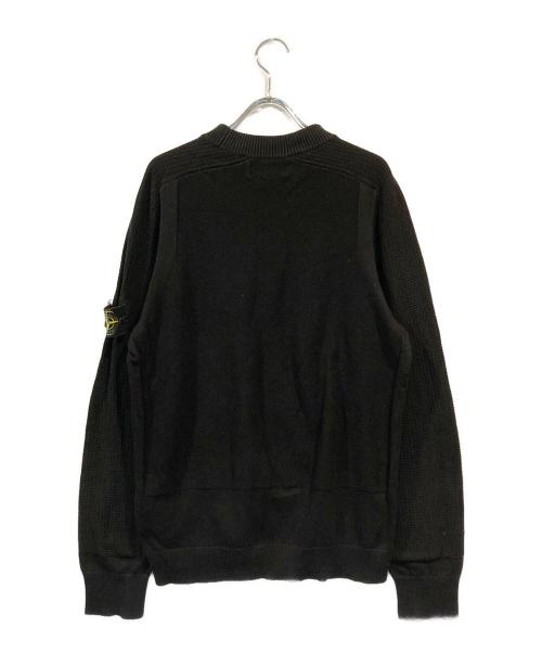 STONE ISLAND（ストーンアイランド）STONE ISLAND (ストーンアイランド) KNIT CREWNECK ブラック サイズ:SIZE Mの古着・服飾アイテム
