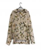 Acne studiosアクネ ストゥディオズ）の古着「総柄シャツ」｜ベージュ