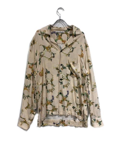 Acne studios（アクネ ストゥディオズ）Acne studios (アクネ ストゥディオズ) 総柄シャツ ベージュ サイズ:SIZE 48の古着・服飾アイテム