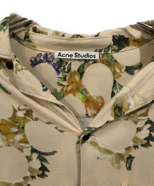 Acne studios（アクネ ストゥディオズ）Acne studios (アクネ ストゥディオズ) 総柄シャツ ベージュ サイズ:SIZE 48の古着・服飾アイテム