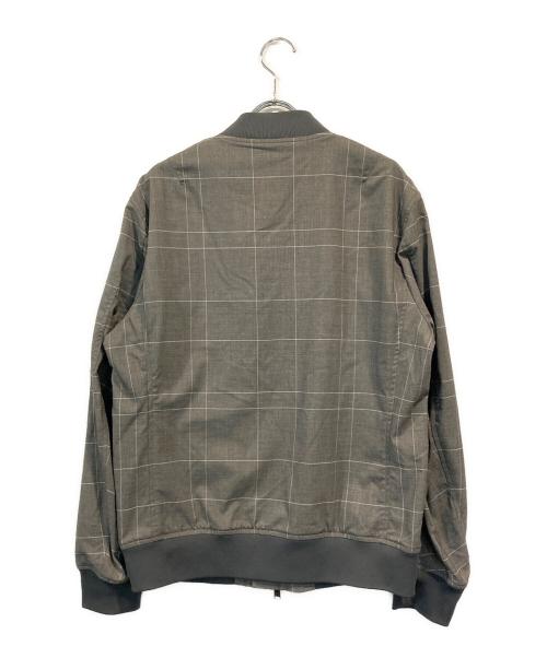 BLACK LABEL CRESTBRIDGE（ブラックレーベル クレストブリッジ）BLACK LABEL CRESTBRIDGE (ブラックレーベル クレストブリッジ) チェックブルゾン グレー サイズ:SIZE Mの古着・服飾アイテム