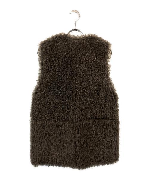 Noble（ノーブル）Noble (ノーブル) エコファーロングベスト グレー サイズ:-の古着・服飾アイテム