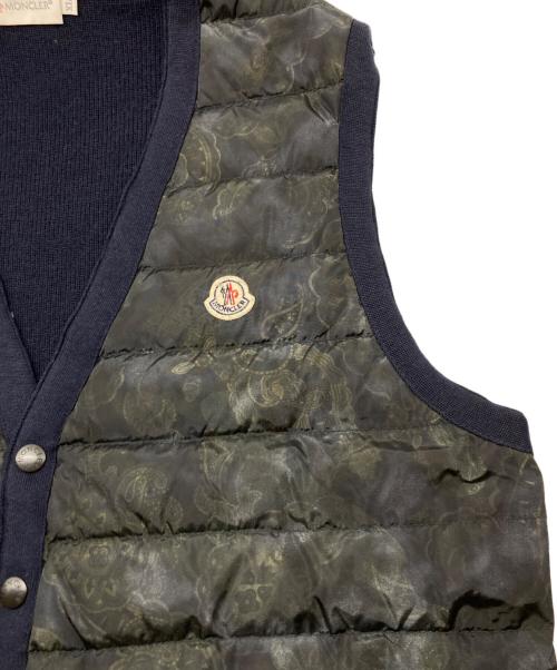 MONCLER（モンクレール）MONCLER (モンクレール) ペイズリーベスト ネイビー サイズ:SIZE XLの古着・服飾アイテム
