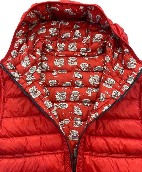 MONCLER（モンクレール）MONCLER (モンクレール) リバーシブルダウンジャケット レッド サイズ:3の古着・服飾アイテム
