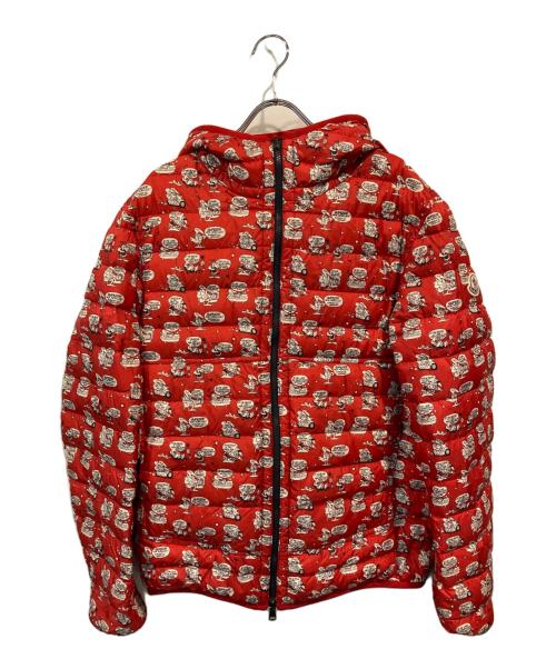 MONCLER（モンクレール）MONCLER (モンクレール) リバーシブルダウンジャケット レッド サイズ:3の古着・服飾アイテム