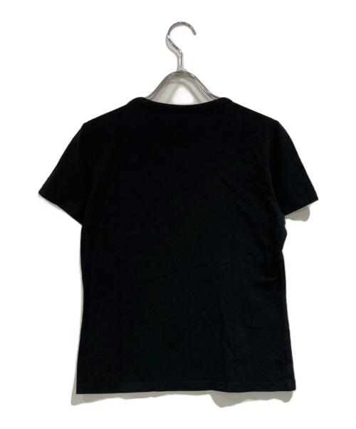 CELINE（セリーヌ）CELINE (セリーヌ) スパンコールトリオンフロゴTシャツ ブラック サイズ:SIZE Lの古着・服飾アイテム