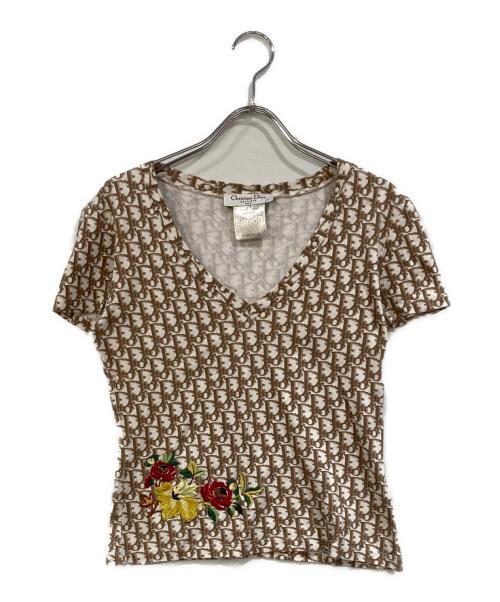 Christian Dior（クリスチャン ディオール）Christian Dior (クリスチャン ディオール) トロッターVネックTシャツ サイズ:SIZE 40の古着・服飾アイテム