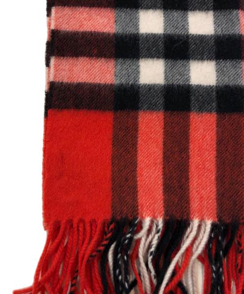 BURBERRY LONDON（バーバリーロンドン）BURBERRY LONDON (バーバリーロンドン) カシミヤマフラー オレンジの古着・服飾アイテム