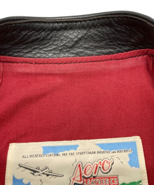 Aero LEATHER（エアロレザー）Aero LEATHER (エアロレザー) シングルライダースジャケット ブラック サイズ:38の古着・服飾アイテム