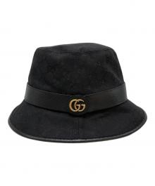 GUCCI（グッチ）の古着「GGキャンバスバケットハット」｜ブラック