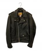 Schottショット）の古着「ダブルライダースジャケット」｜ブラック