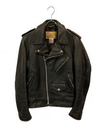 Schott（ショット）の古着「ダブルライダースジャケット」｜ブラック