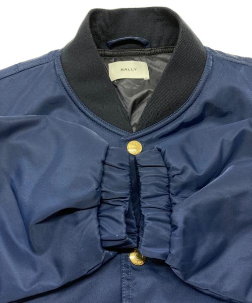 BALLY（バリー）BALLY (バリー) バンドカラー ボンバージャケット ネイビー サイズ:Mの古着・服飾アイテム