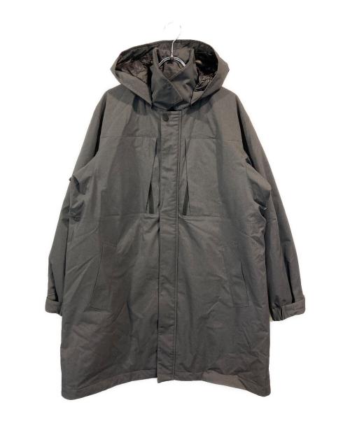 NISHIKAWA DOWN（ニシカワダウン）NISHIKAWA DOWN (ニシカワダウン) nano・universe (ナノ・ユニバース) ハイブリッドフードステンカラーダウンコート グレー サイズ:SIZE Sの古着・服飾アイテム