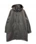 NISHIKAWA DOWN（ニシカワダウン）の古着「ハイブリッドフードステンカラーダウンコート」｜グレー