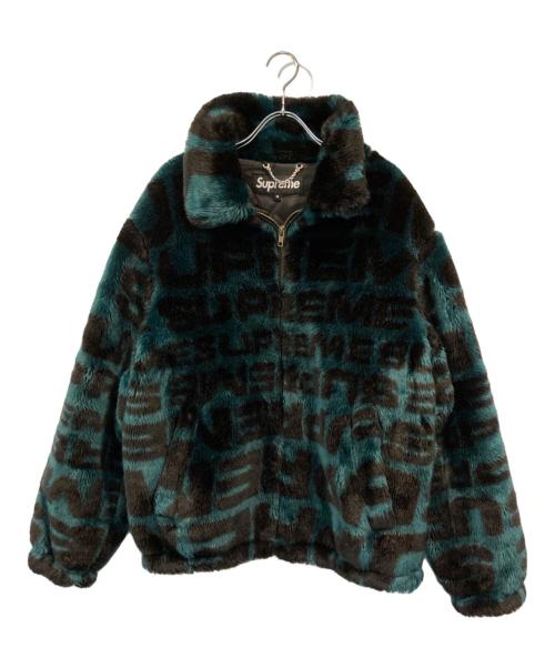 SUPREME（シュプリーム）Supreme (シュプリーム) faux fur repeater bomber jacket グリーン サイズ:SIZE Mの古着・服飾アイテム