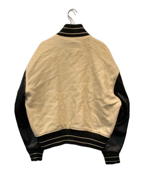 KAPITAL（キャピタル）KAPITAL (キャピタル) Wool I-Five Varsity Jacket ベージュ×ブラック サイズ:SIZE 1の古着・服飾アイテム