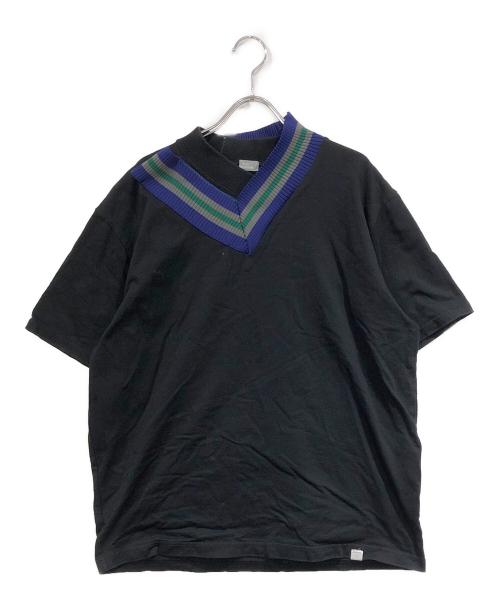 kolor/BEACON（カラービーコン）kolor/BEACON (カラービーコン) Vネックカットソー ブラック サイズ:-の古着・服飾アイテム