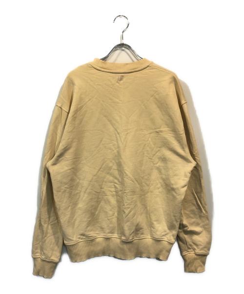 ami（アミ）ami (アミ) ロゴ刺繍スウェット ベージュ サイズ:Sの古着・服飾アイテム