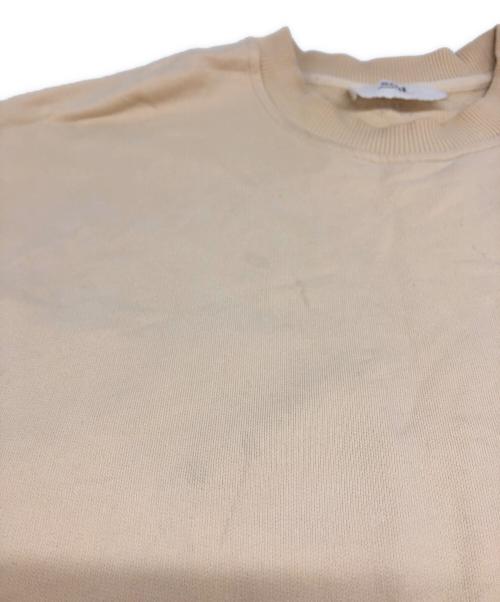 ami（アミ）ami (アミ) ロゴ刺繍スウェット ベージュ サイズ:Sの古着・服飾アイテム