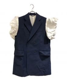 TOGA PULLA（トーガ プルラ）の古着「Wool sleeveless jacket」｜ネイビー