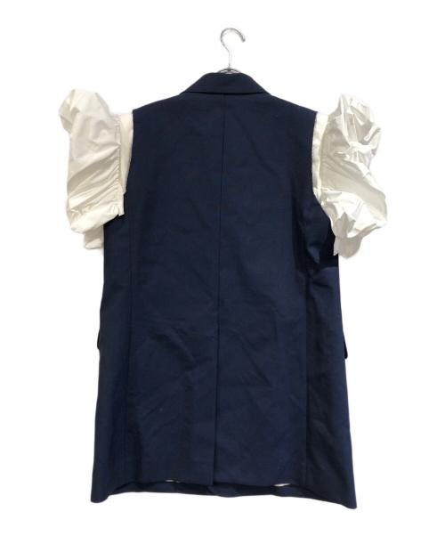 TOGA PULLA（トーガ プルラ）TOGA PULLA (トーガ プルラ) Wool sleeveless jacket ネイビー サイズ:38 未使用品の古着・服飾アイテム