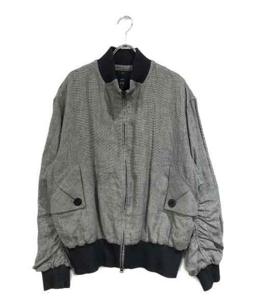 COMMON DIVISOR（コモンデバイザー）COMMON DIVISOR (コモンデバイザー) CASSIENプリーツリブスタンドカラージャケット グレー サイズ:SIZE Lの古着・服飾アイテム