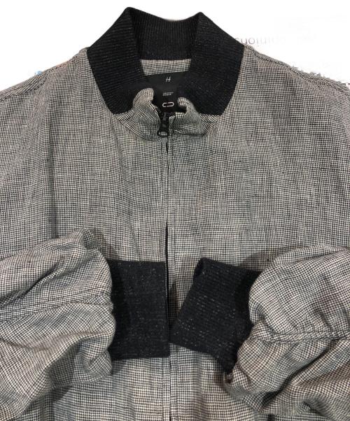 COMMON DIVISOR（コモンデバイザー）COMMON DIVISOR (コモンデバイザー) CASSIENプリーツリブスタンドカラージャケット グレー サイズ:SIZE Lの古着・服飾アイテム