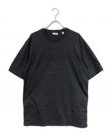 BURBERRY（バーバリー）の古着「ロゴ刺繍Tシャツ」｜ブラック