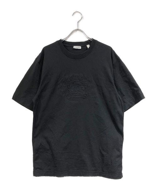 BURBERRY（バーバリー）BURBERRY (バーバリー) ロゴ刺繍Tシャツ ブラック サイズ:SIZE Mの古着・服飾アイテム