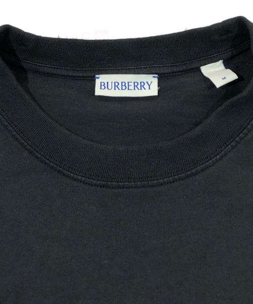 BURBERRY（バーバリー）BURBERRY (バーバリー) ロゴ刺繍Tシャツ ブラック サイズ:SIZE Mの古着・服飾アイテム