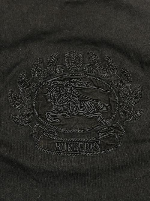 BURBERRY（バーバリー）BURBERRY (バーバリー) ロゴ刺繍Tシャツ ブラック サイズ:SIZE Mの古着・服飾アイテム