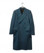 PAUL SMITHポールスミス）の古着「ピークドラペルコート」｜グリーン