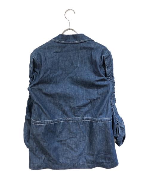 FENDI（フェンディ）FENDI (フェンディ) デザインデニムテーラードジャケット ブルー サイズ:38の古着・服飾アイテム