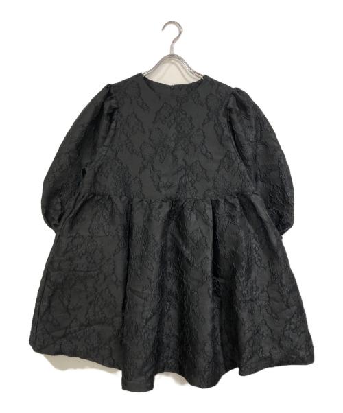 perna（ペルナ）perna (ペルナ) ジャガードボリュームチュニック ブラック サイズ:SIZE Freeの古着・服飾アイテム