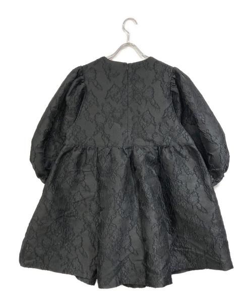 perna（ペルナ）perna (ペルナ) ジャガードボリュームチュニック ブラック サイズ:SIZE Freeの古着・服飾アイテム