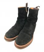 ROLLING DUB TRIOローリングダブトリオ）の古着「スウェードサイドゴアブーツ」｜ブラック