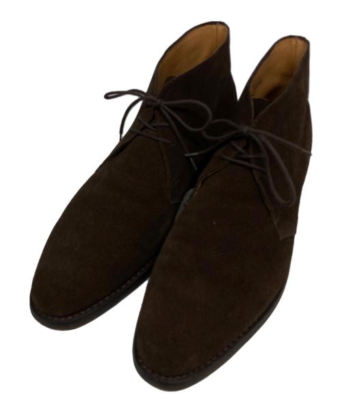 Crockett & Jones（クロケット＆ジョーンズ）Crockett & Jones (クロケット＆ジョーンズ) スウェードチャッカブーツ ブラウン サイズ:8 1/2の古着・服飾アイテム