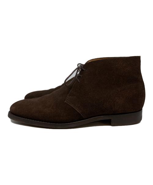 Crockett & Jones（クロケット＆ジョーンズ）Crockett & Jones (クロケット＆ジョーンズ) スウェードチャッカブーツ ブラウン サイズ:8 1/2の古着・服飾アイテム